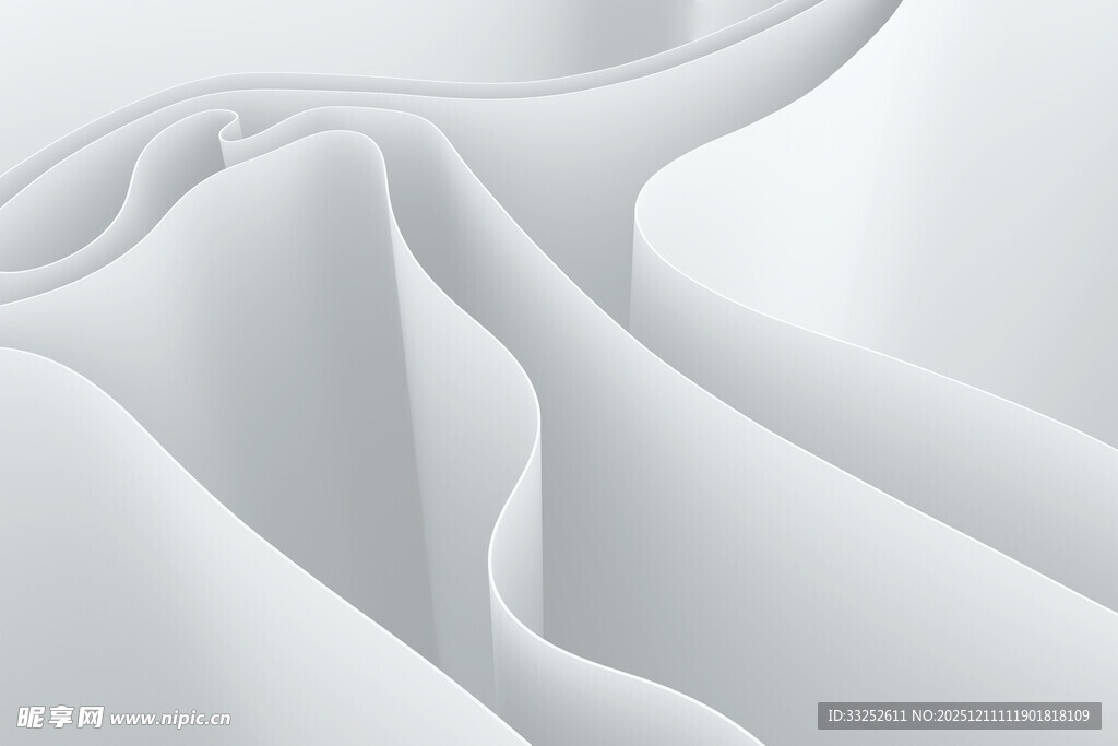 白色褶皱布料纹理特写