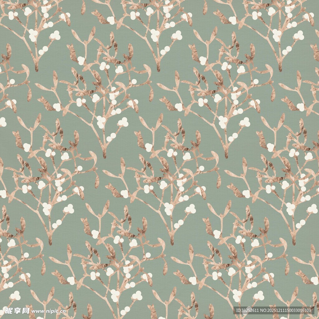 清新花卉图案背景纹理