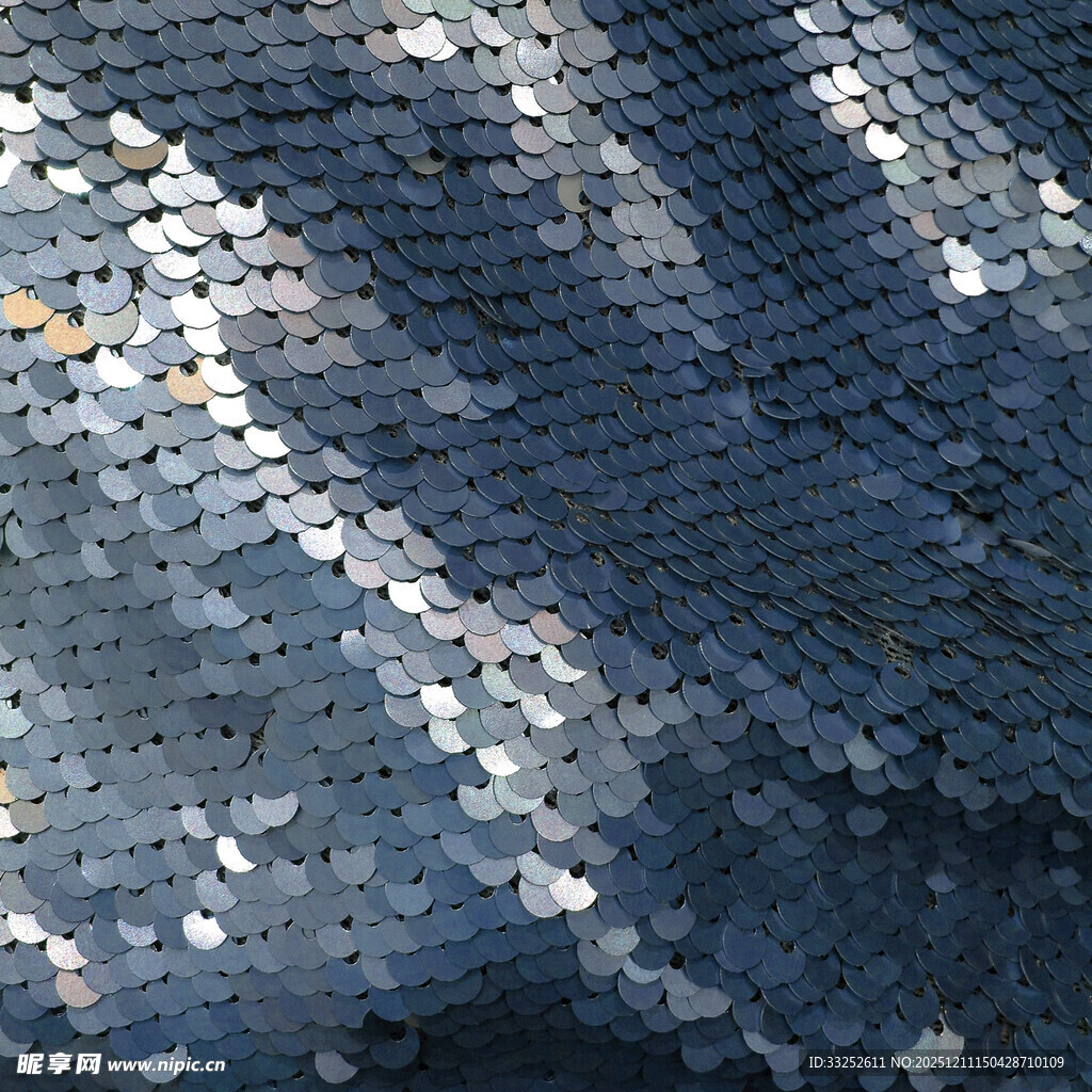 闪亮黑色亮片布料纹理