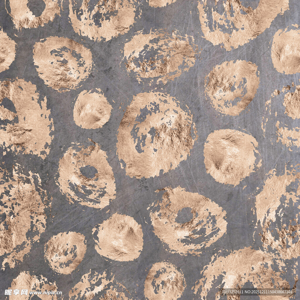 复古风圆形图案纹理布料