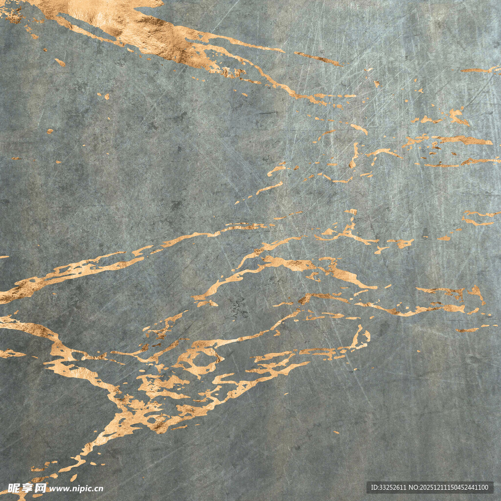 灰底金色纹理大理石图案