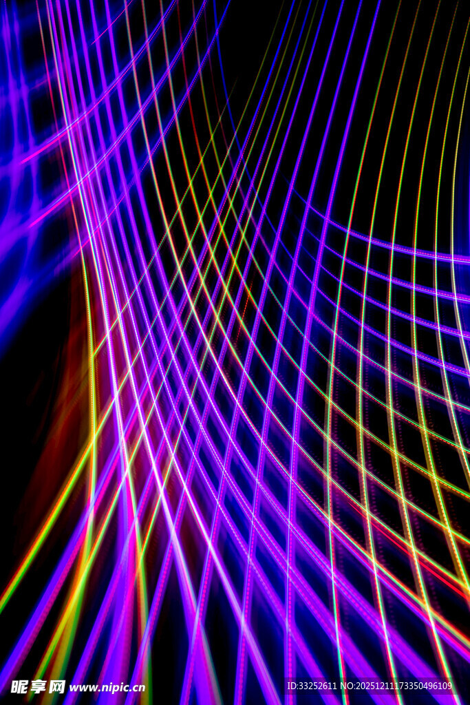 炫彩线条抽象光影世界