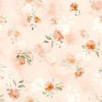 淡粉色花卉图案背景