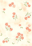 手绘粉色花卉背景图案
