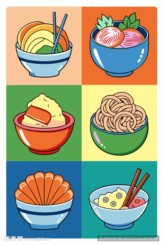 多彩面食与海鲜美食组图