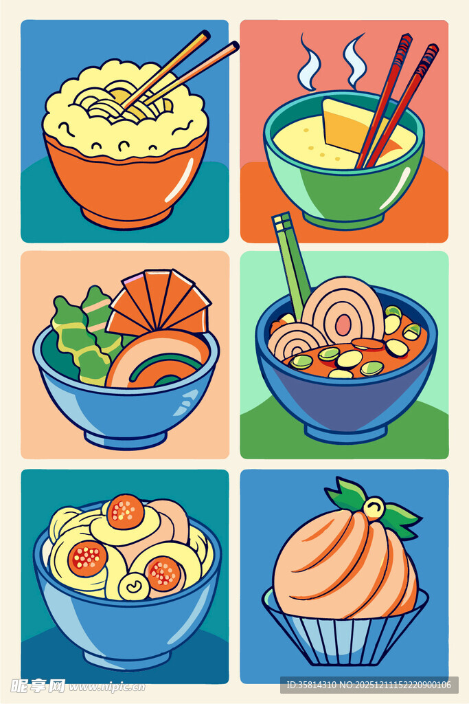 多彩美味亚洲面食集锦