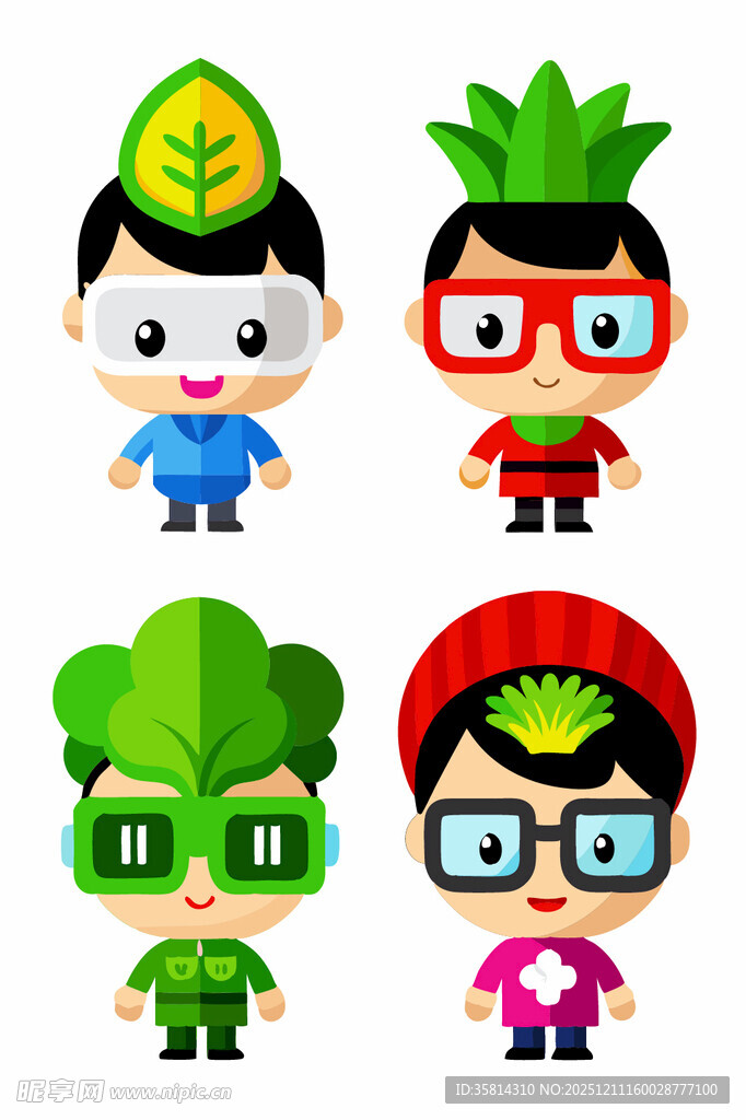 可爱蔬果造型卡通人物