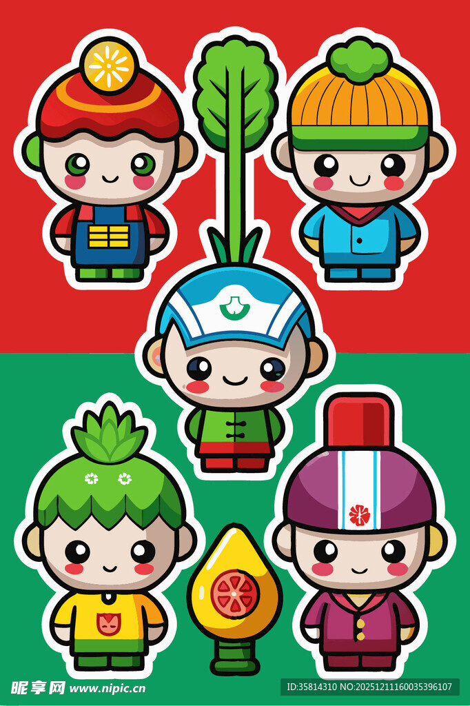 卡通运动角色形象集合