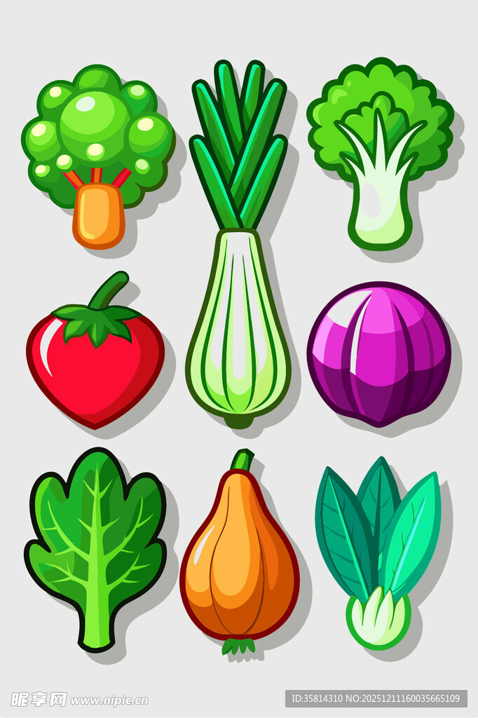 卡通蔬菜集合