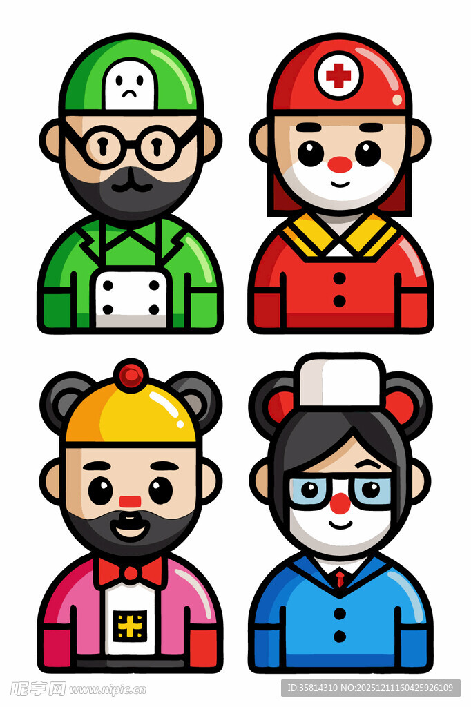 卡通风格厨师角色形象