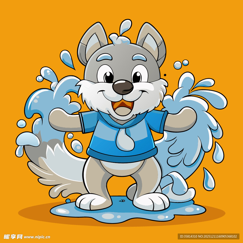 欢乐小狗玩水乐翻天