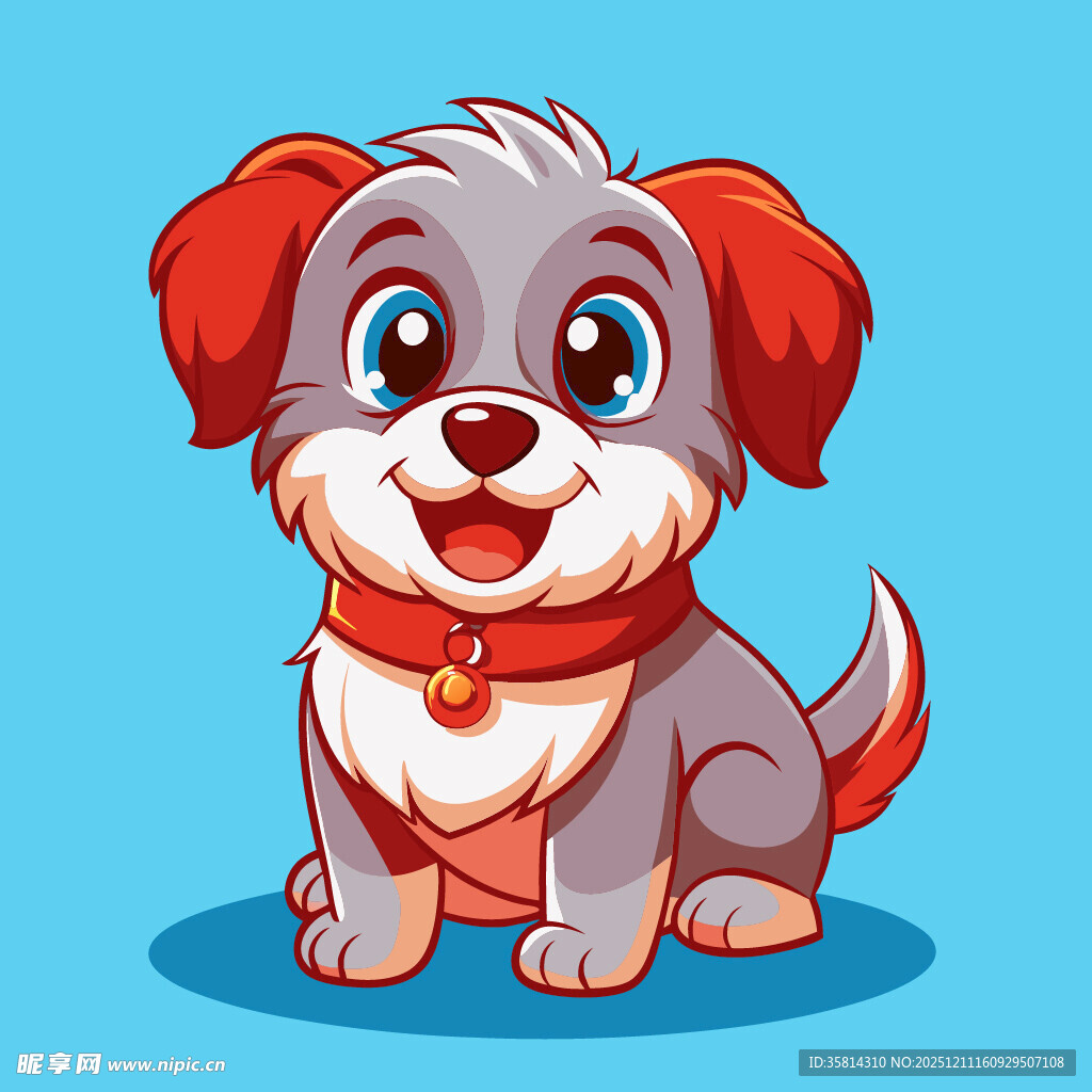 可爱小狗卡通形象