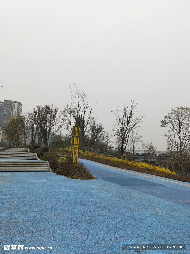 冬日户外冰雪景观一角