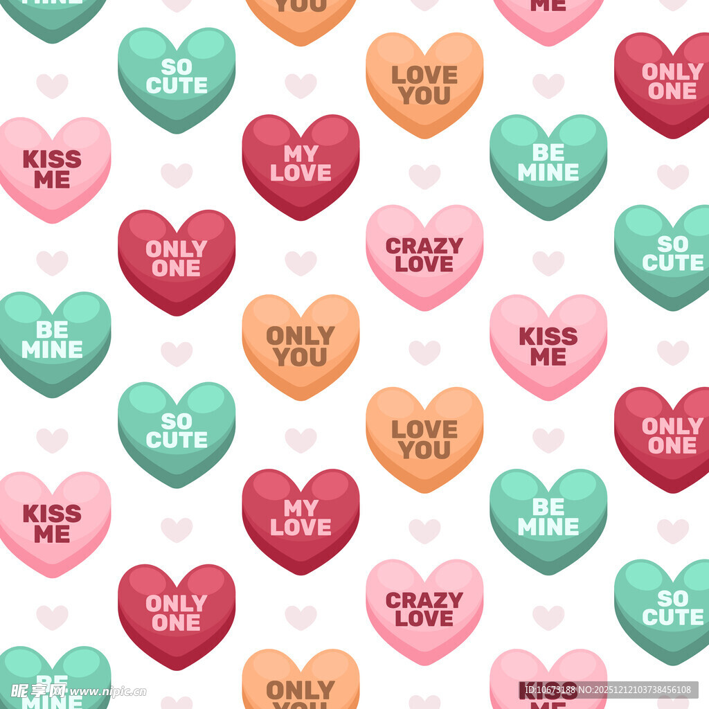 爱心图案情人节浪漫背景