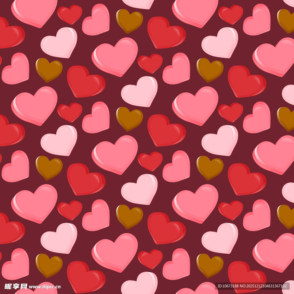 爱心图案背景 