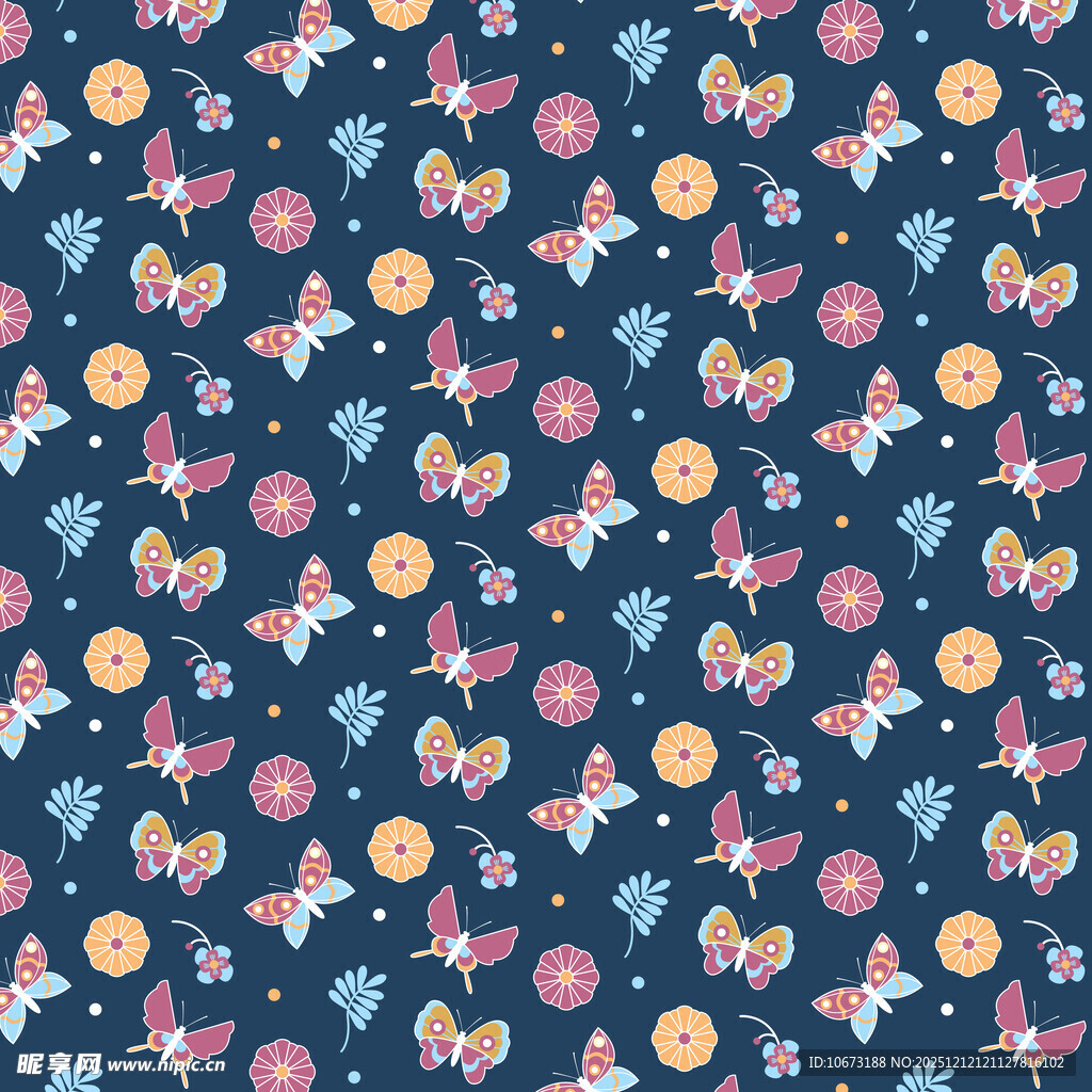 梦幻旋转木马图案背景