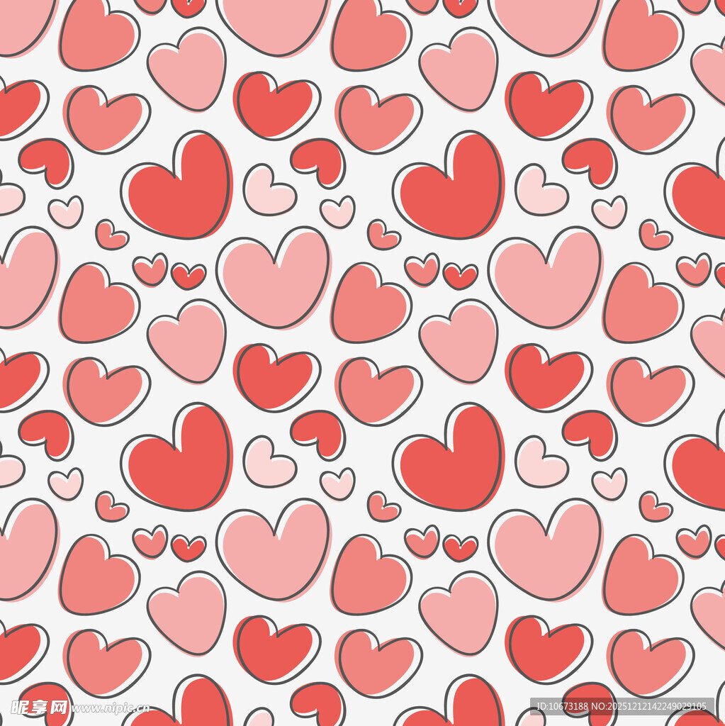 爱心图案背景