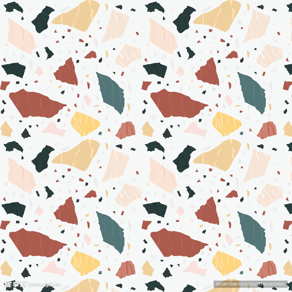 多彩水磨石图案纹理背景