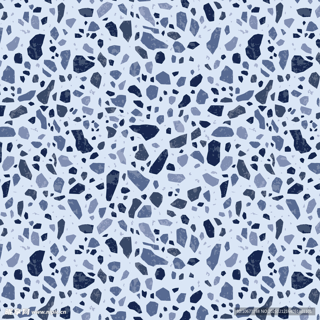 蓝白碎石纹理图案