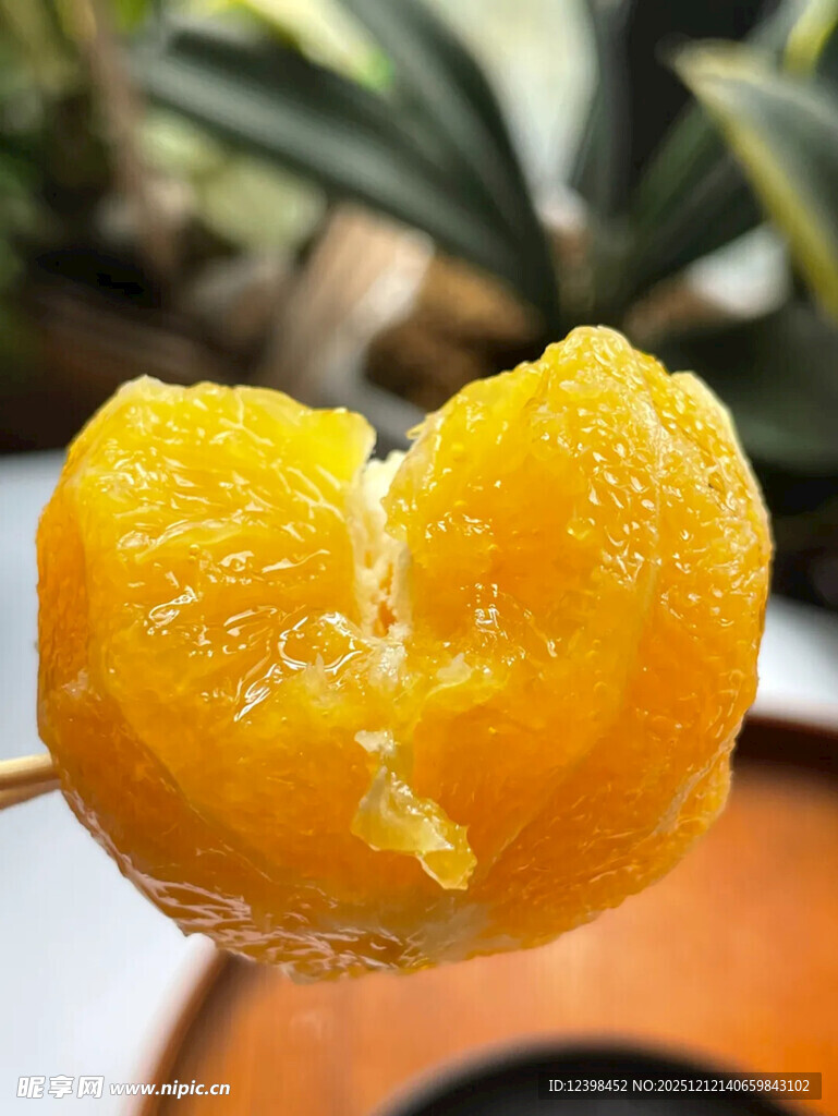 香甜多汁的新鲜橙子果肉