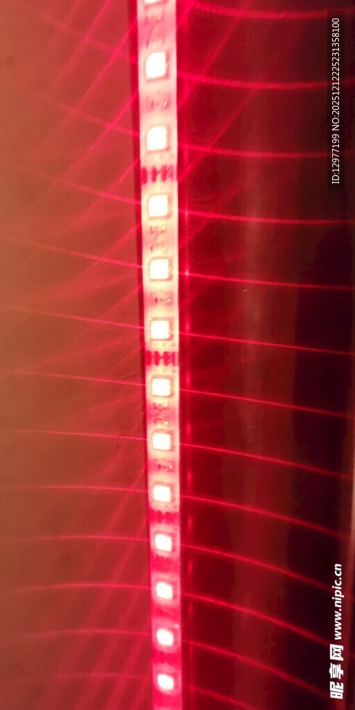 红色光带特写