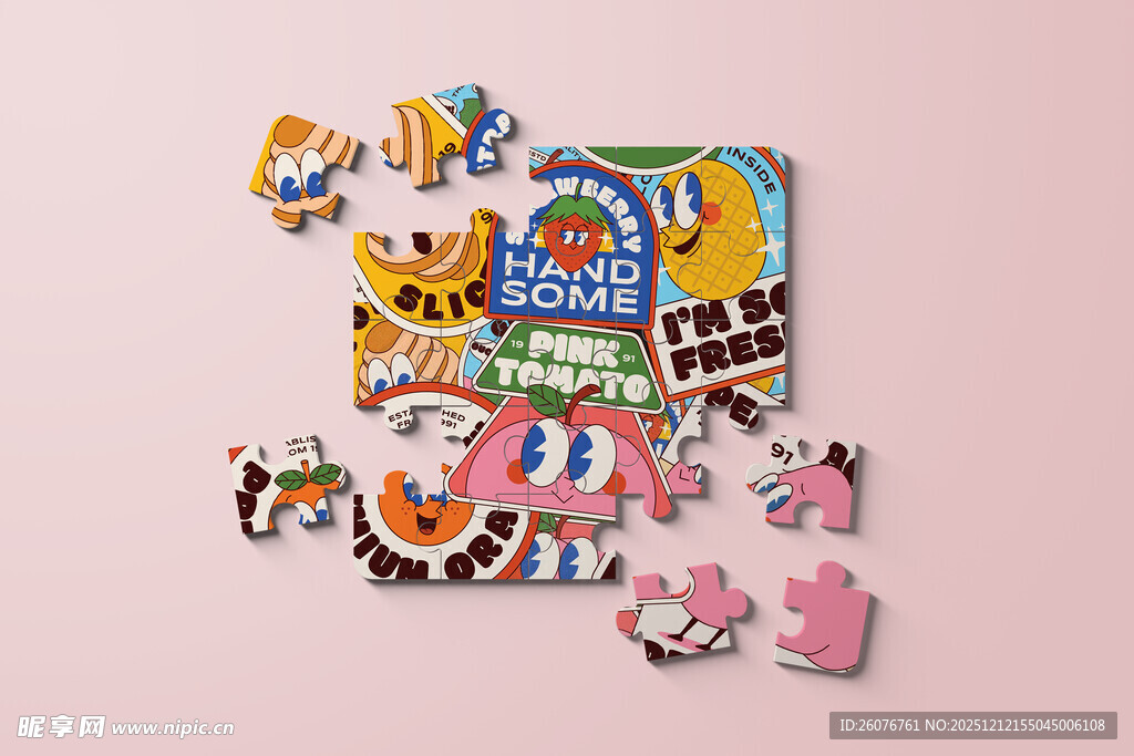 拼图效果图样机图片