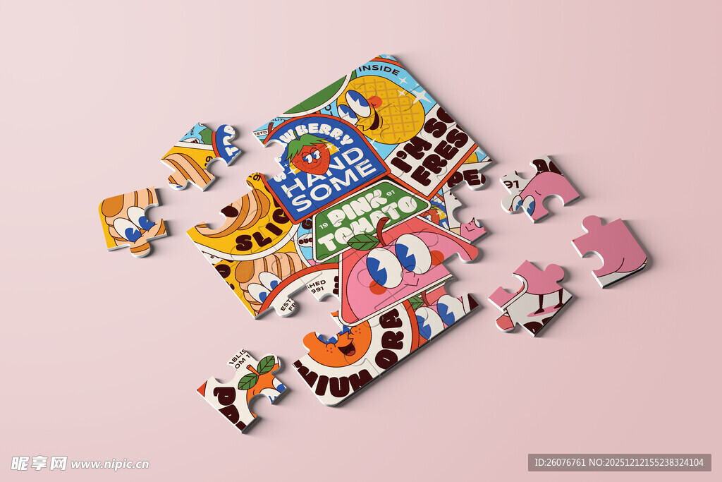 拼图效果图样机图片