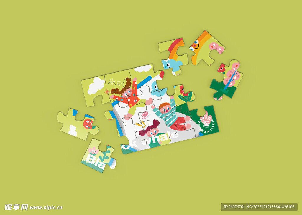 拼图效果图样机图片