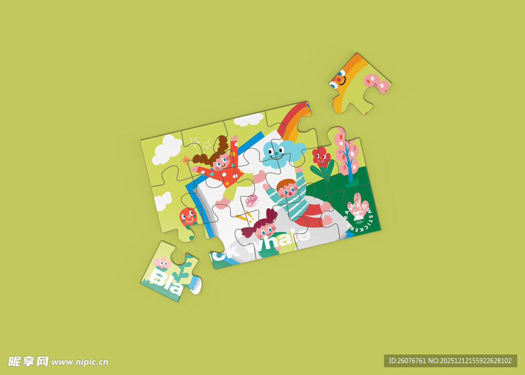 拼图效果图样机图片