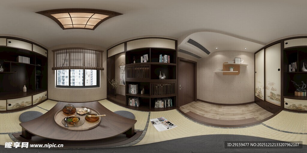 日式风格客厅全景