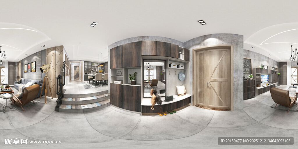 现代豪华浴室全景展示