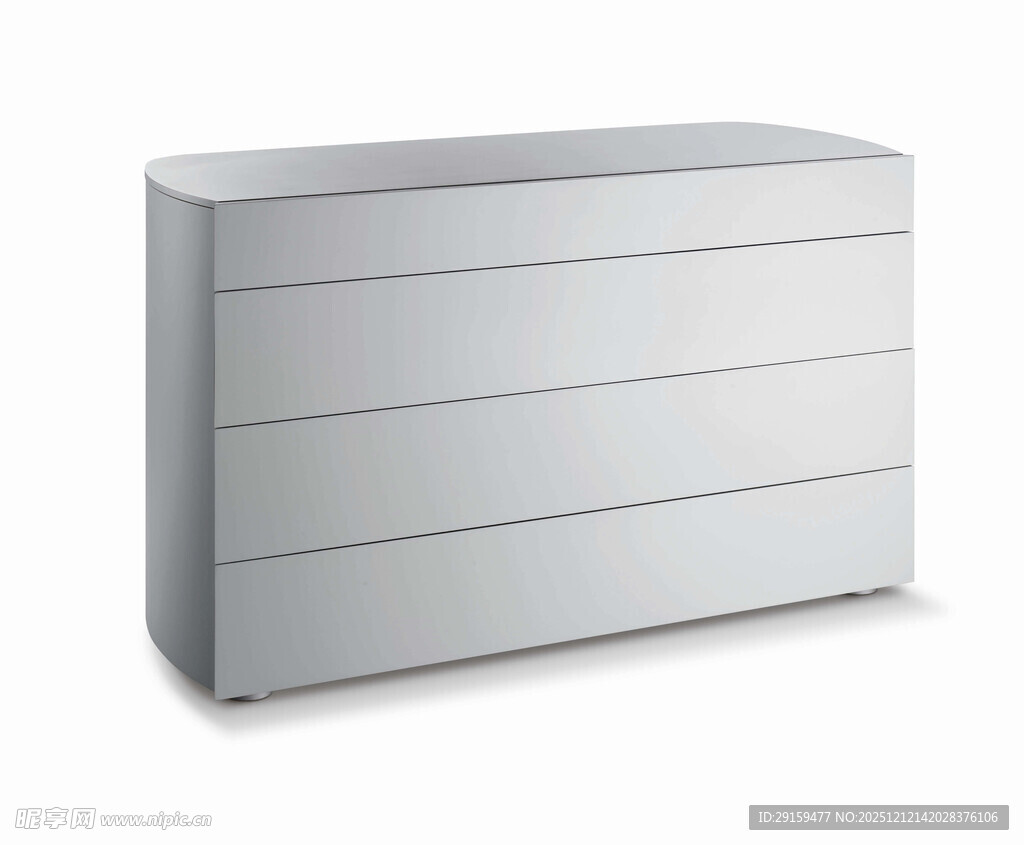 现代简约风格白色抽屉柜