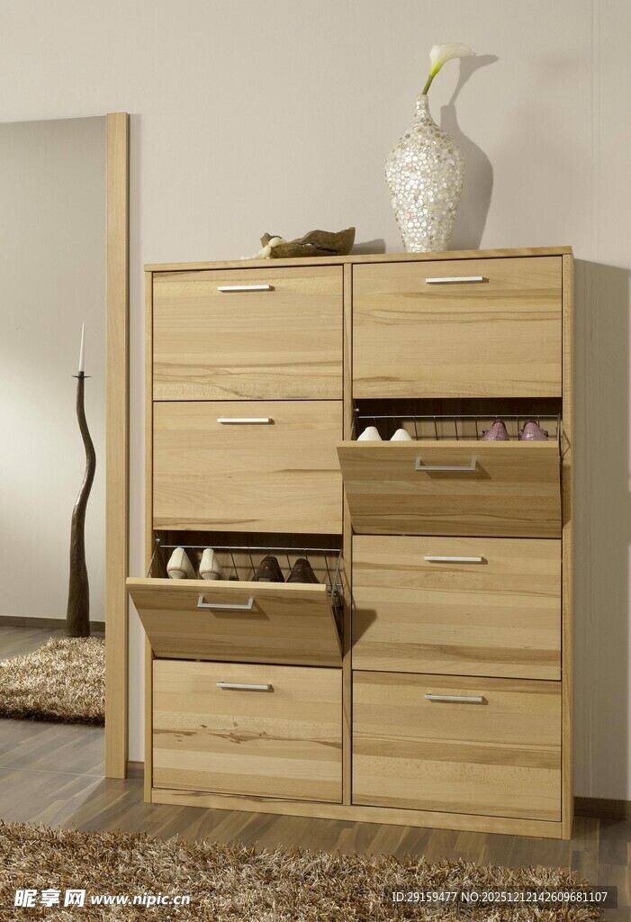 简约木质抽屉式收纳柜