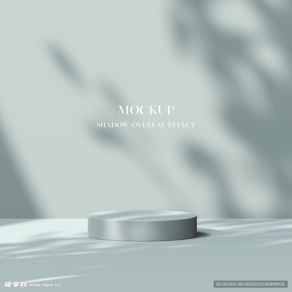 简约圆形展示台背景素材