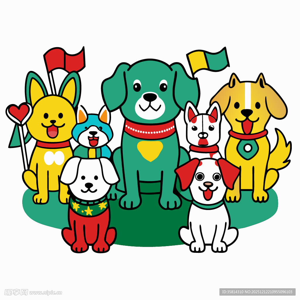 可爱动物们的欢乐聚会