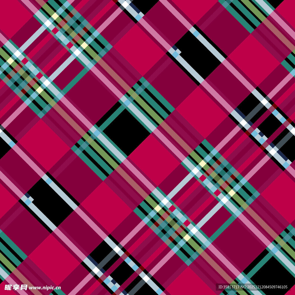 粉色格子图案纹理背景