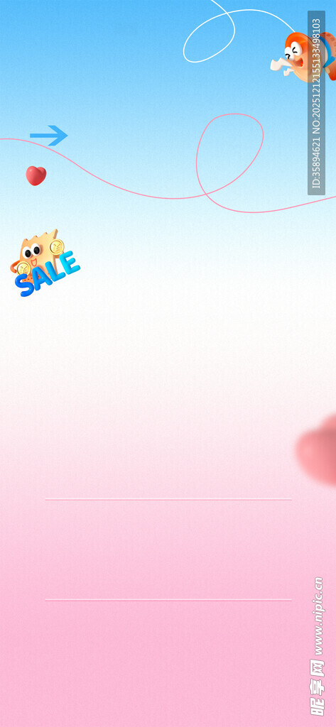 天空中多彩风筝自由飞舞