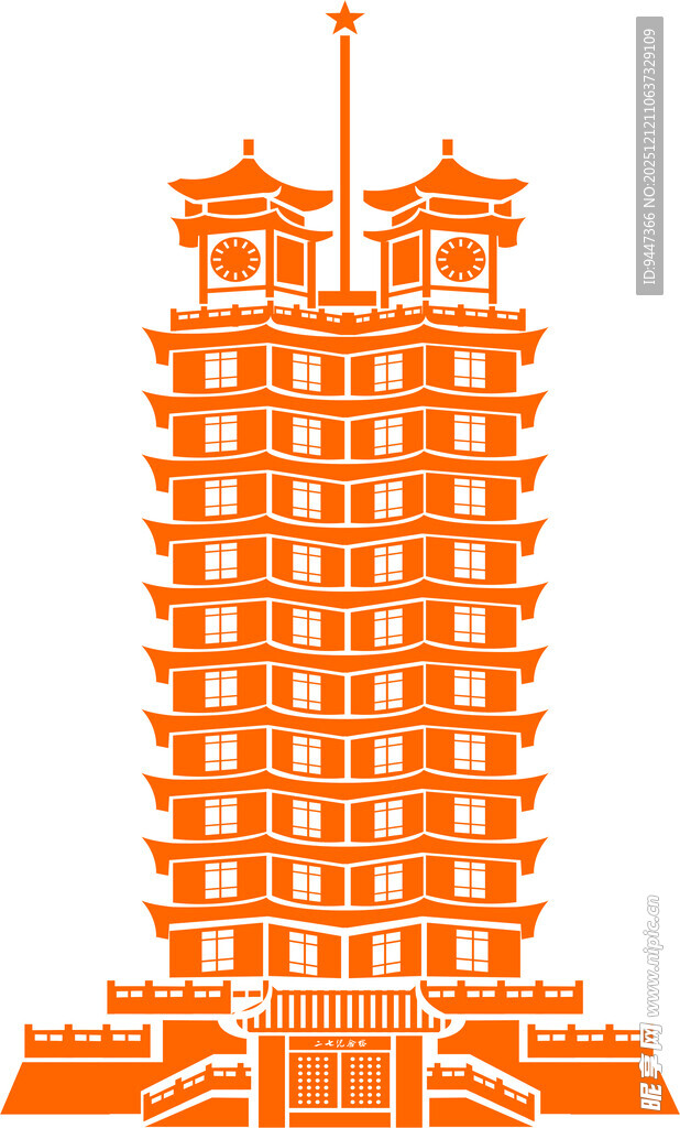 建筑 郑州 二七塔
