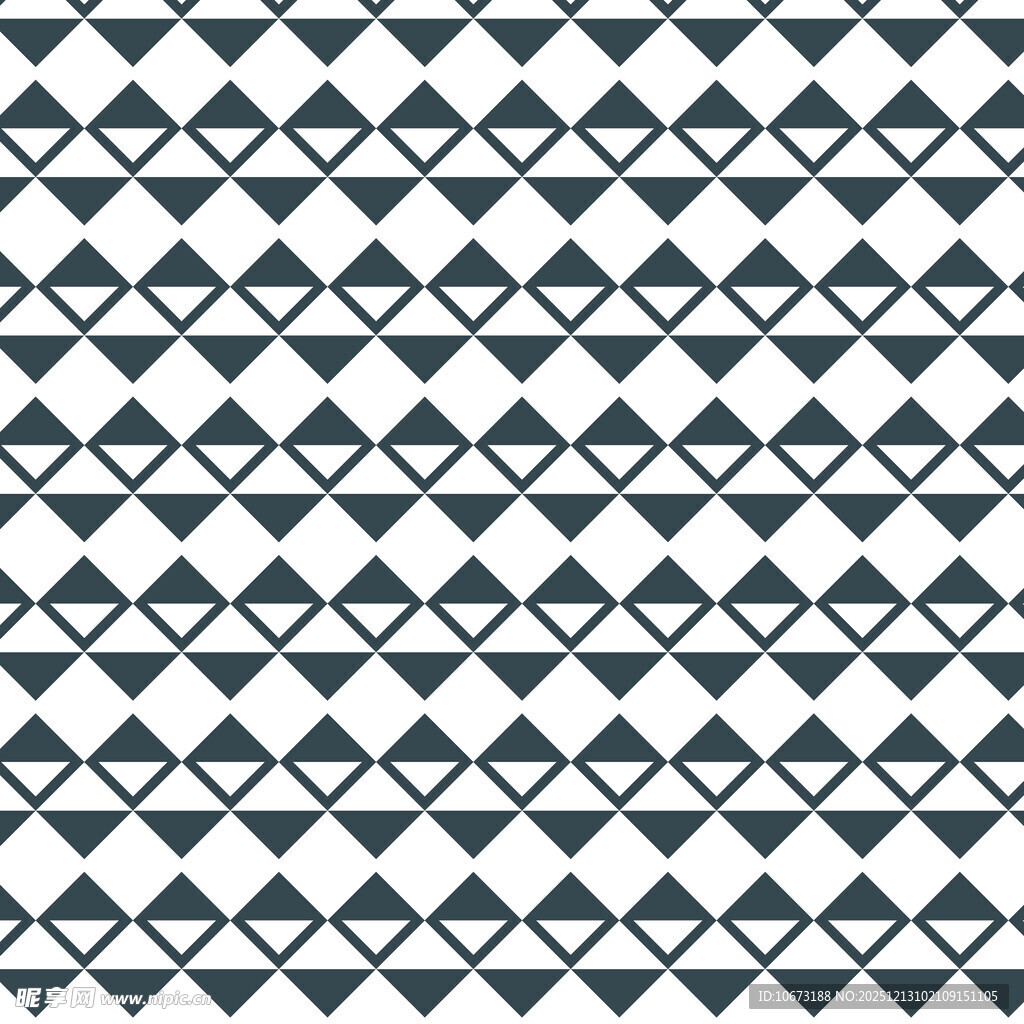 几何图案黑白无缝纹理