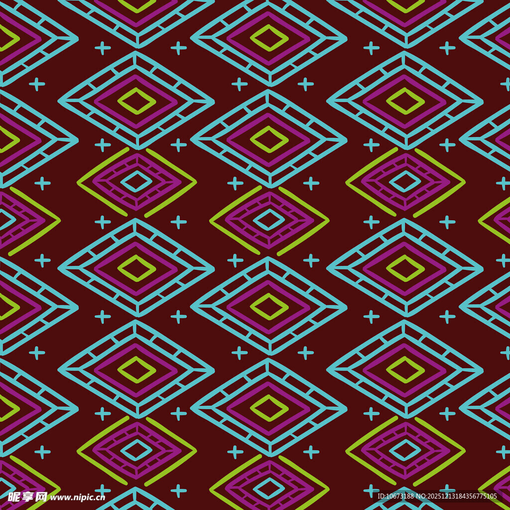 民族风几何图案纹理