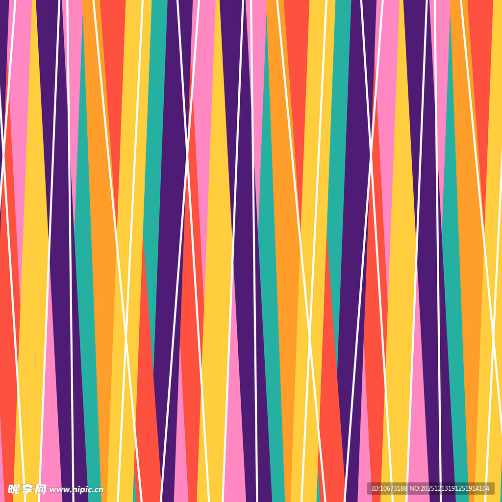 多彩竖条纹抽象图案背景