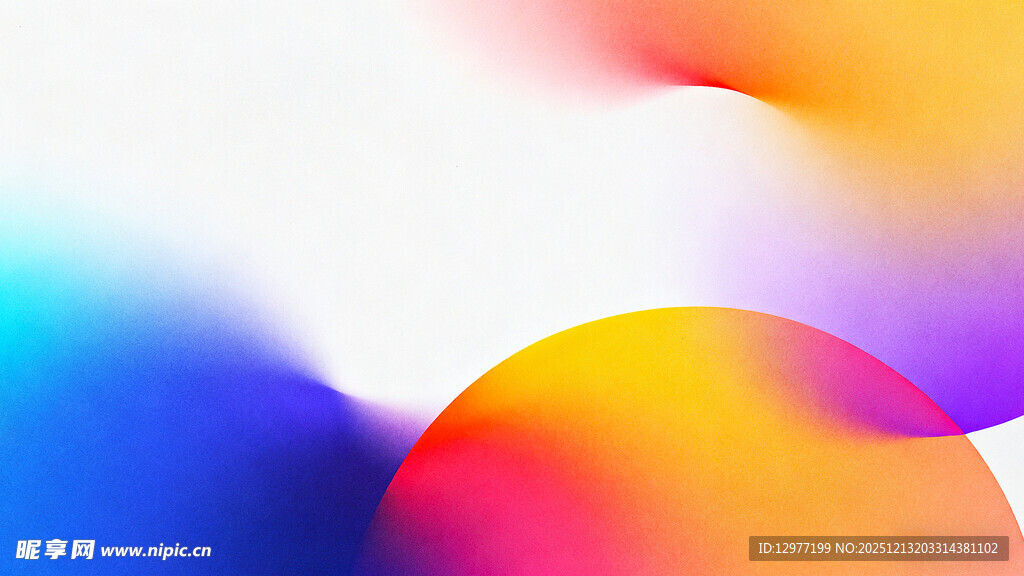 多彩流体渐变抽象背景图
