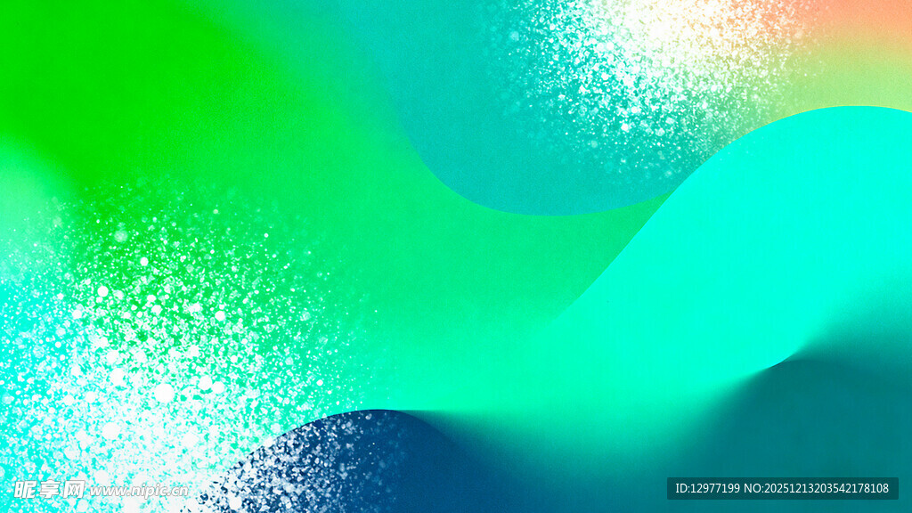 渐变多彩流体背景图案