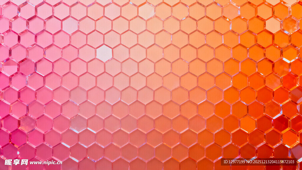 渐变蜂巢图案背景