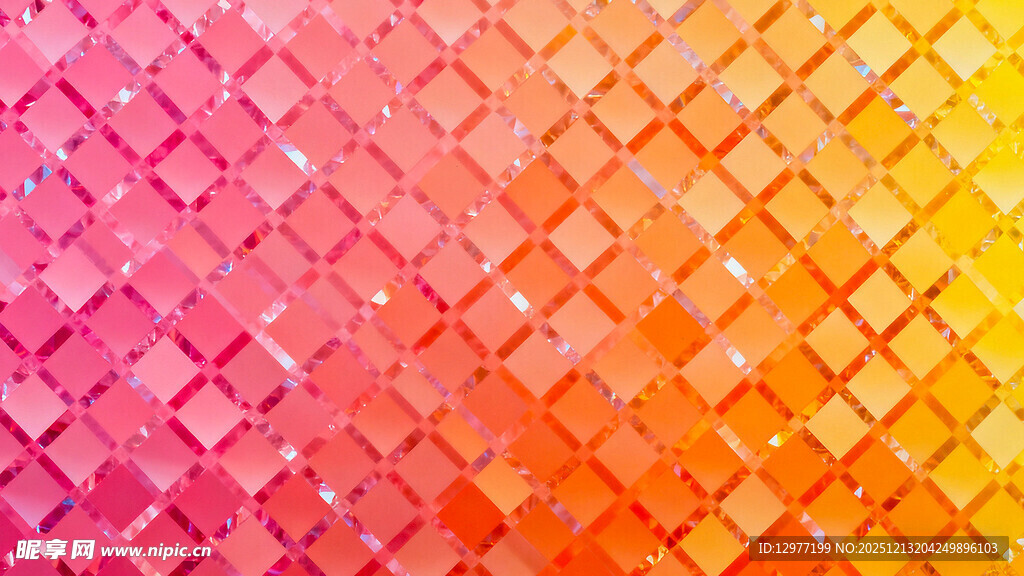多彩渐变方块马赛克背景