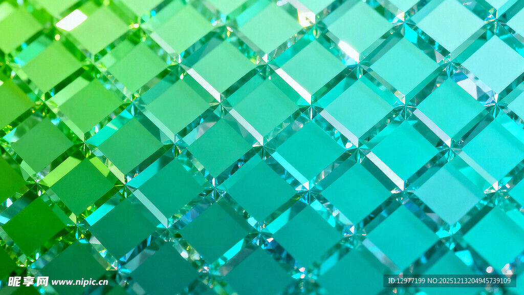 绿蓝渐变菱形纹理背景