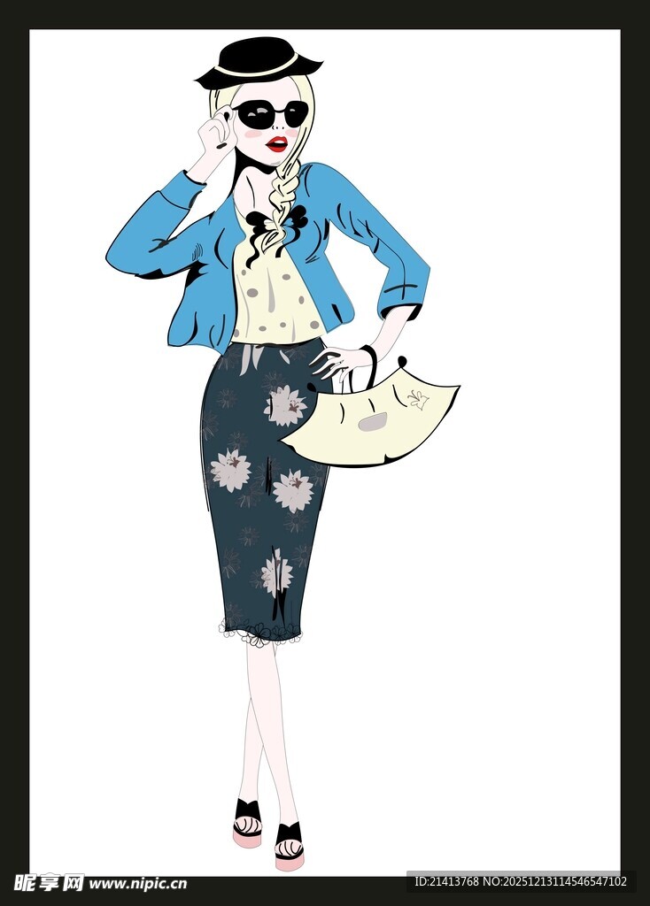 时尚个性的潮流女性形象