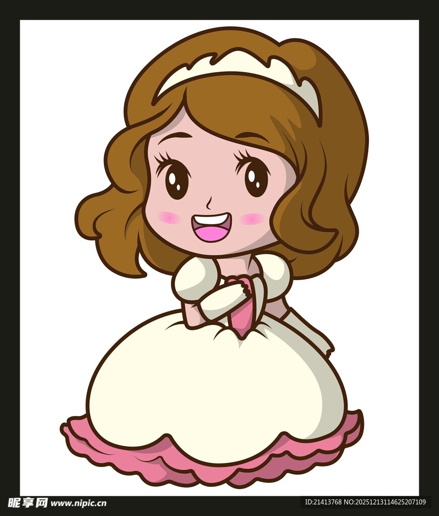 可爱卡通公主形象