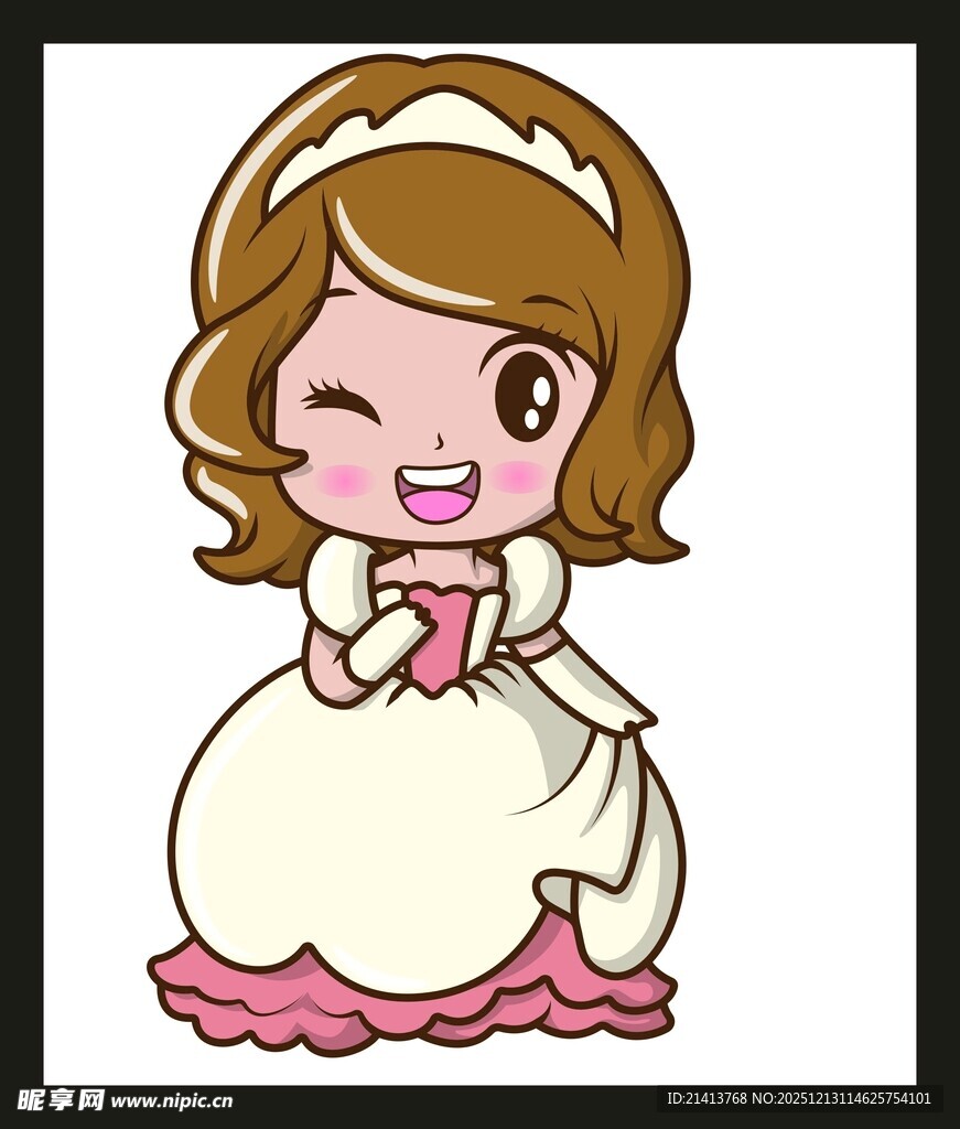 可爱卡通公主形象