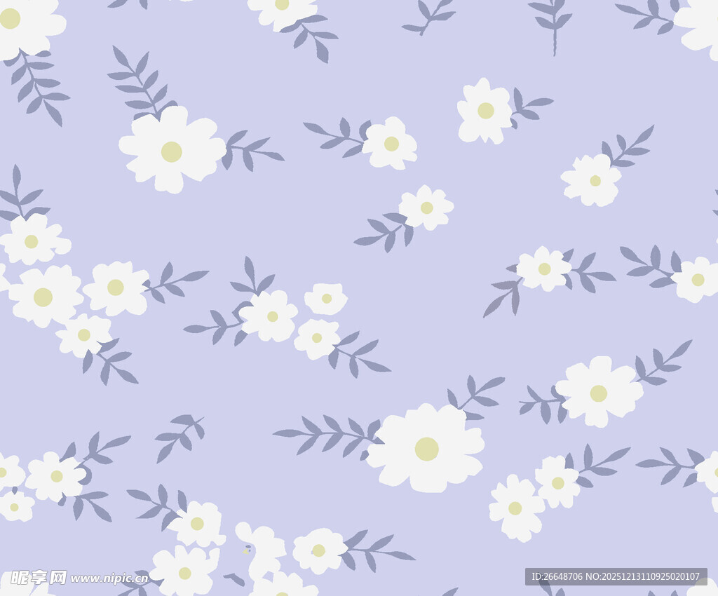 小碎花  水彩花